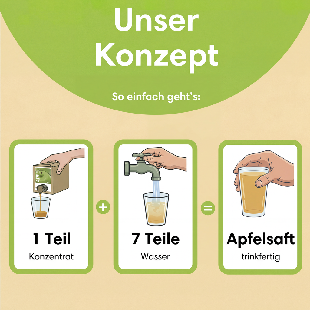 Apfelsaftkonzentrat 3L klar