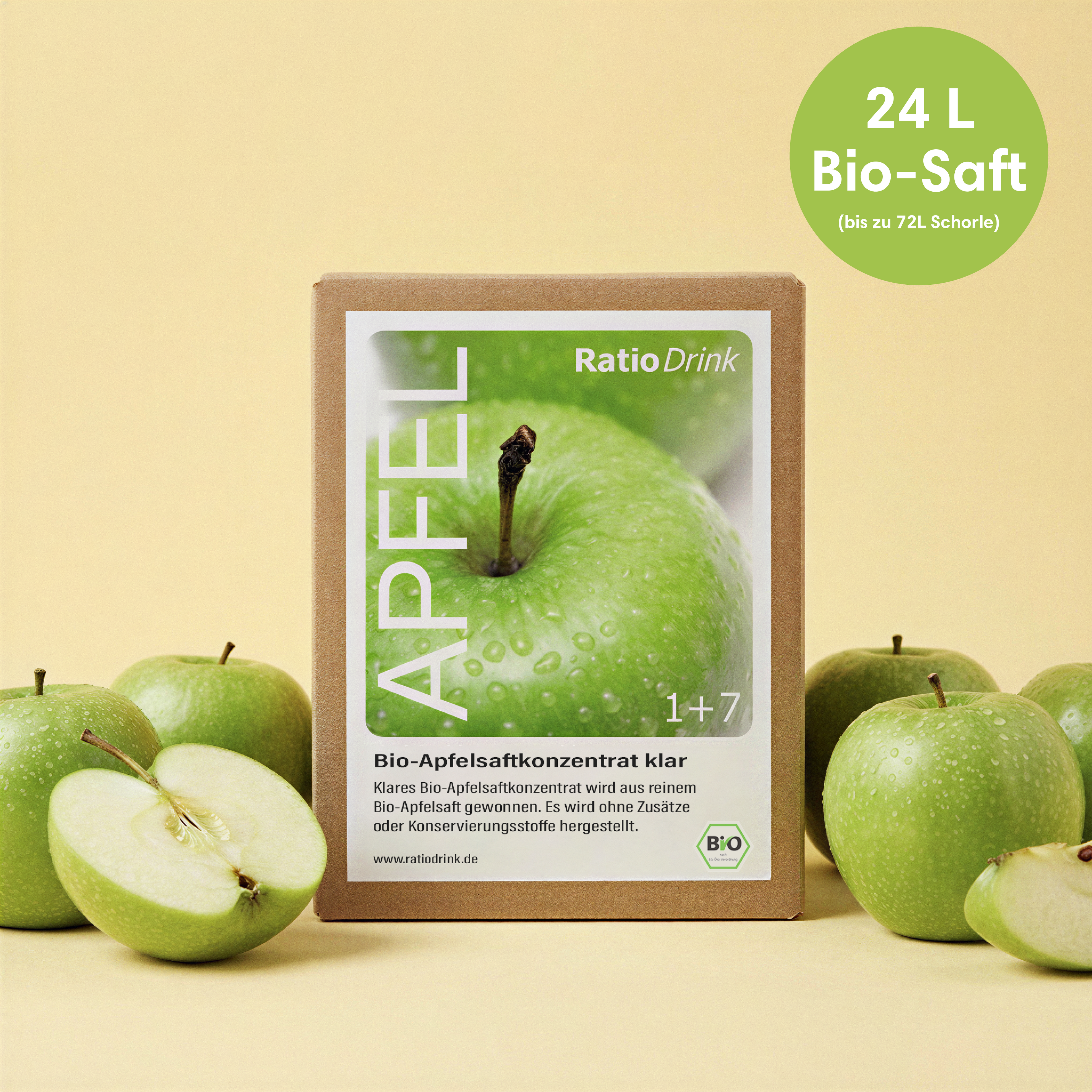 Bio Apfelsaftkonzentrat 3L klar