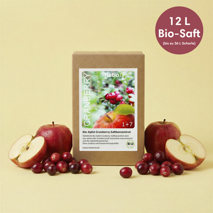 Bio Apfel-Cranberrysaftkonzentrat 1,5L