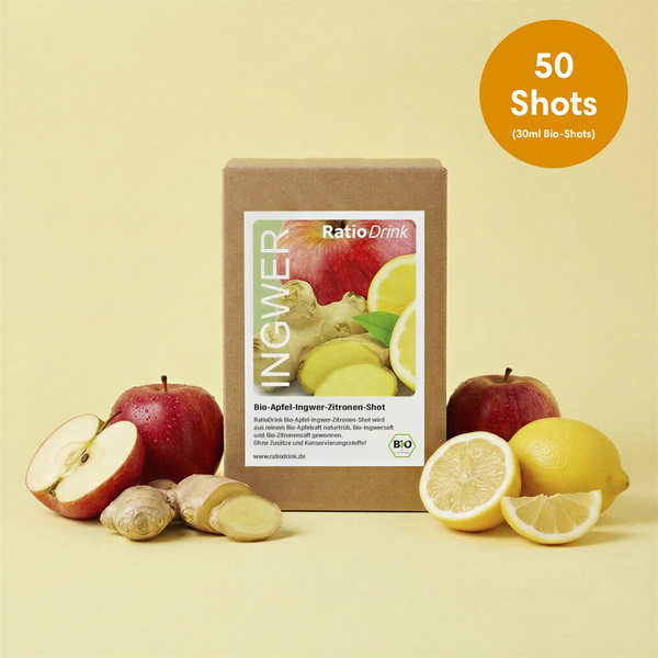 Bio Apfel-Ingwer-Zitrone-Shot 1,5L