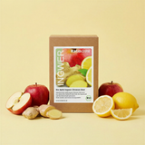 Bio-Apfel, Bio-Ingwer, Bio-Zitrone und Bio-Cayennepfeffer
