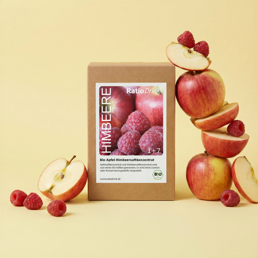 RatioDrink Bio-Apfel-Himbeersaftkonzentrat