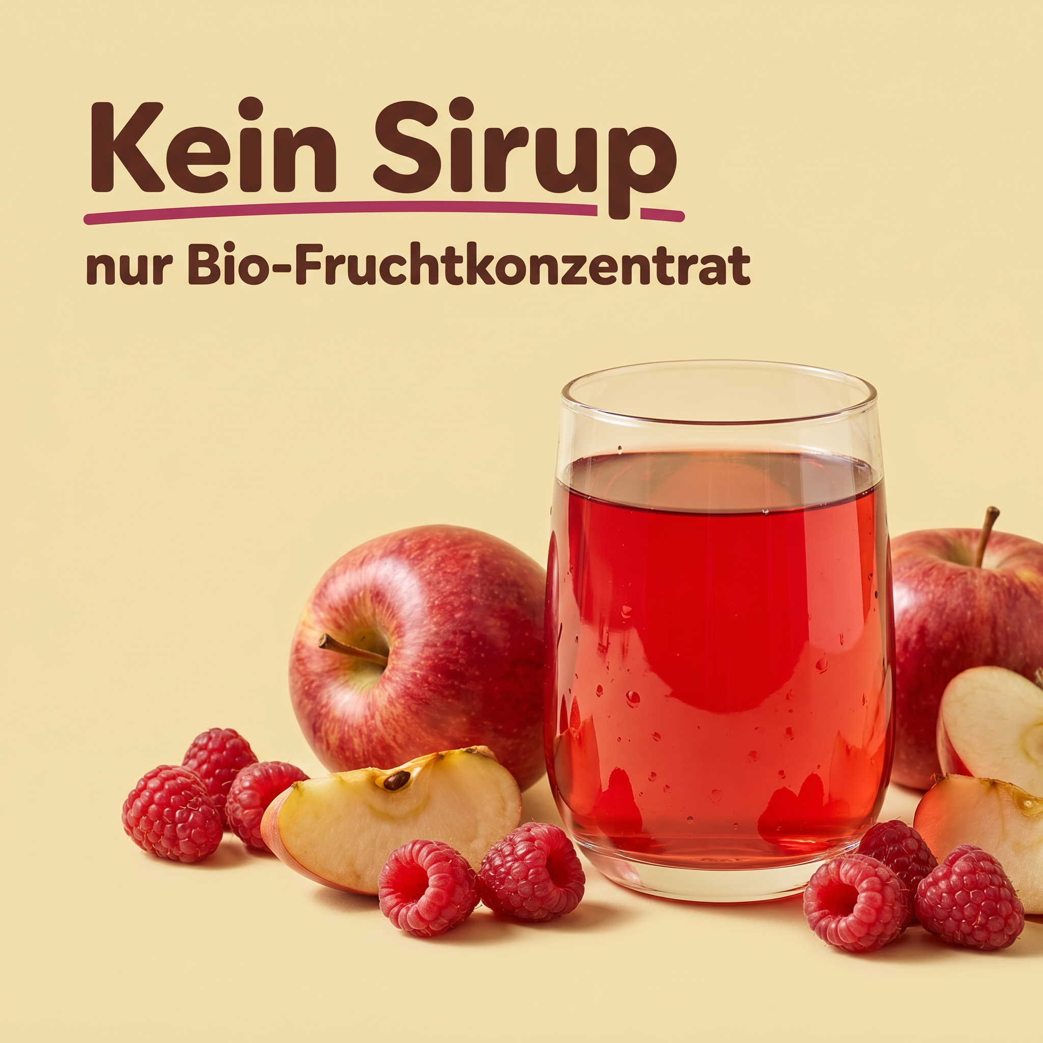Bio Apfel-Himbeersaftkonzentrat 1,5L